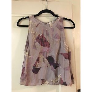 Aritizia Wilfred Brushstroke Purple Top